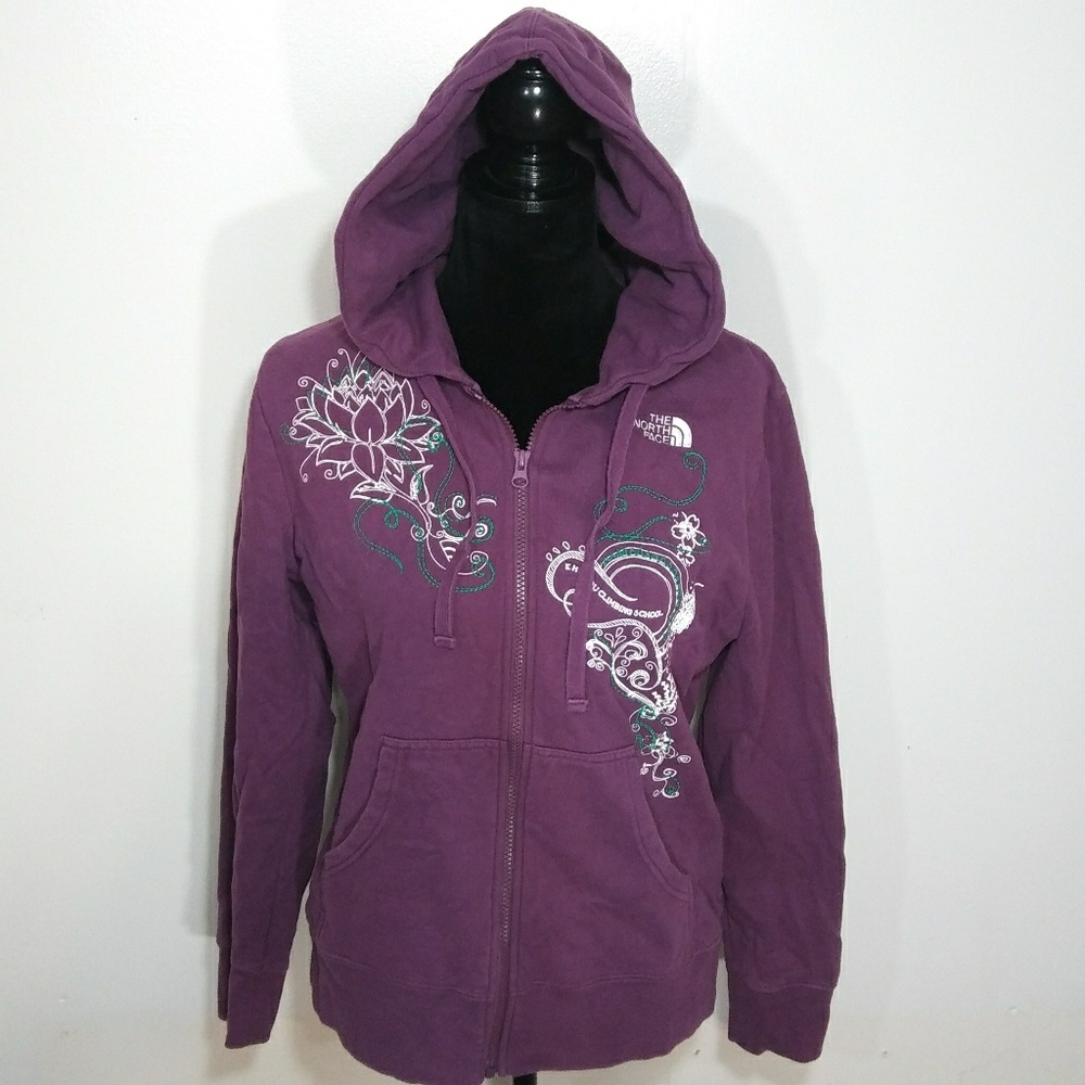 North Face hooded zip up